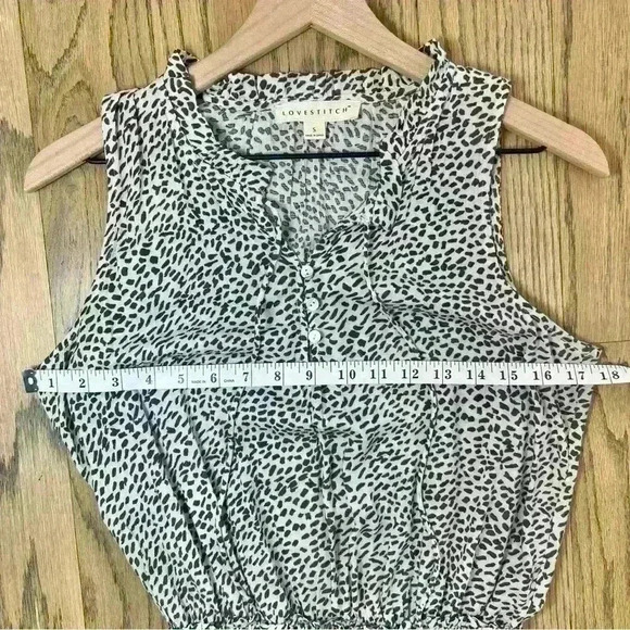 Lovestitch Ruffle Sleeveless Dress Size Small - Picture 12 of 16